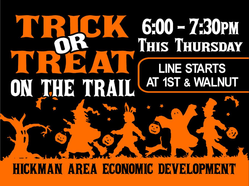 City of Hickman Trick or Treat on the Trail 2019